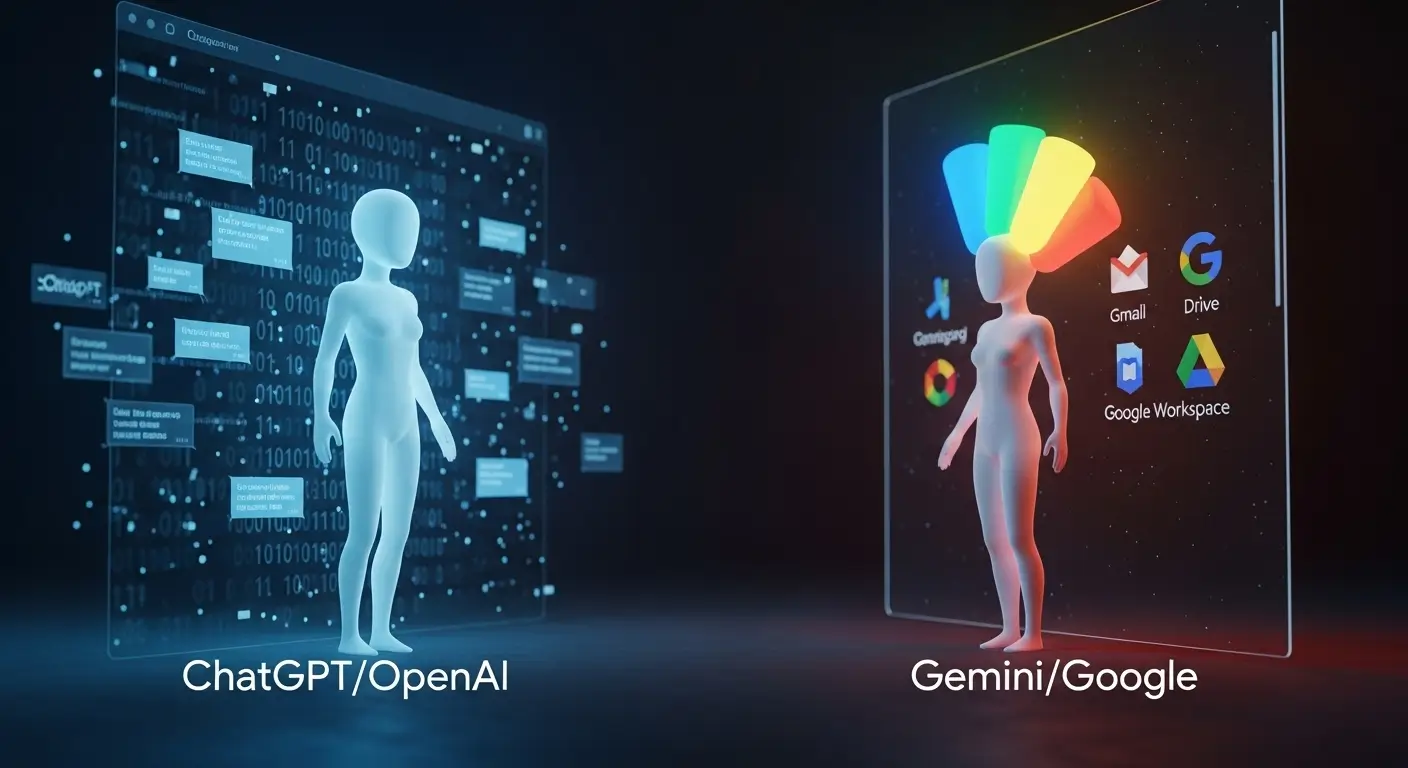 ChatGPT vs. Gemini O Duelo de Gigantes da Inteligência Artificial em 2025